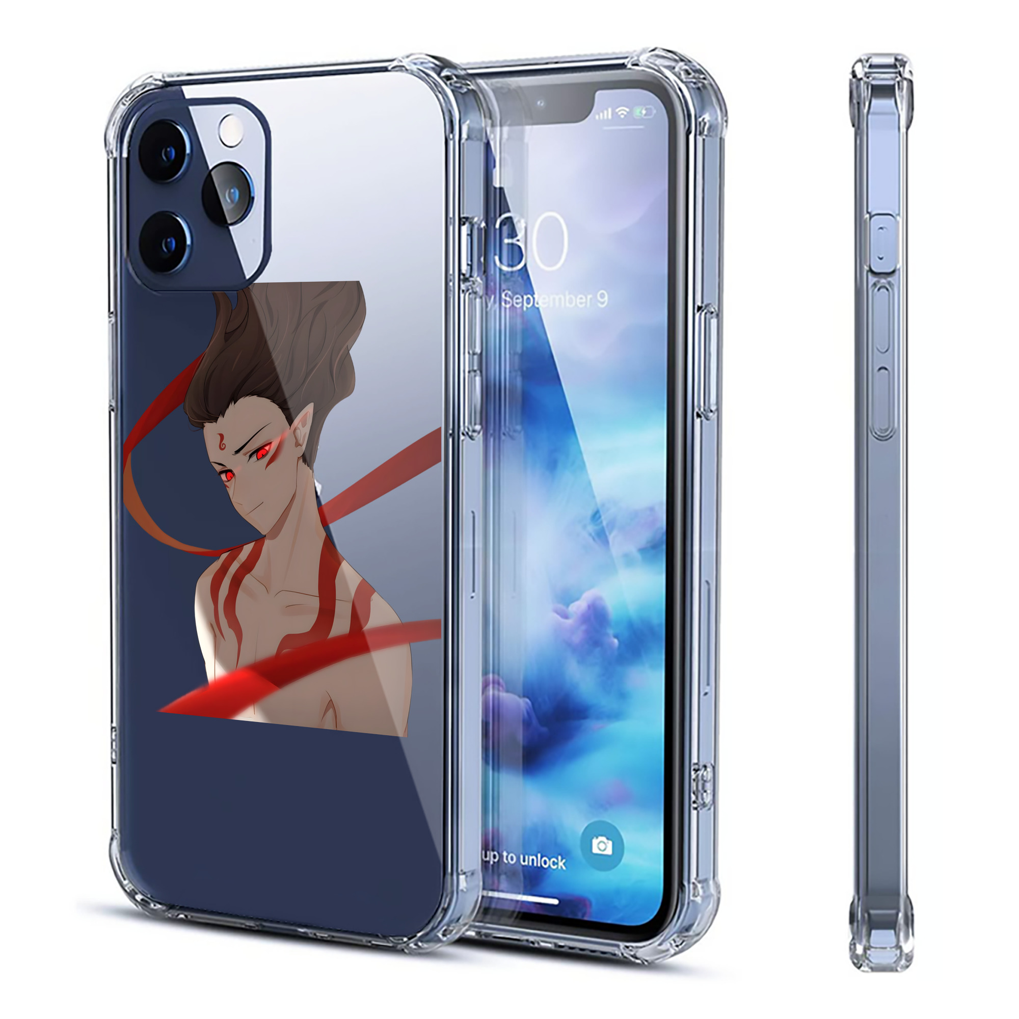 （画像用） Ne Zha 2 ナタ 魔童の大暴れ 【iPhone 12シリーズ対応】透明スマホケース（クリアソフトケース）